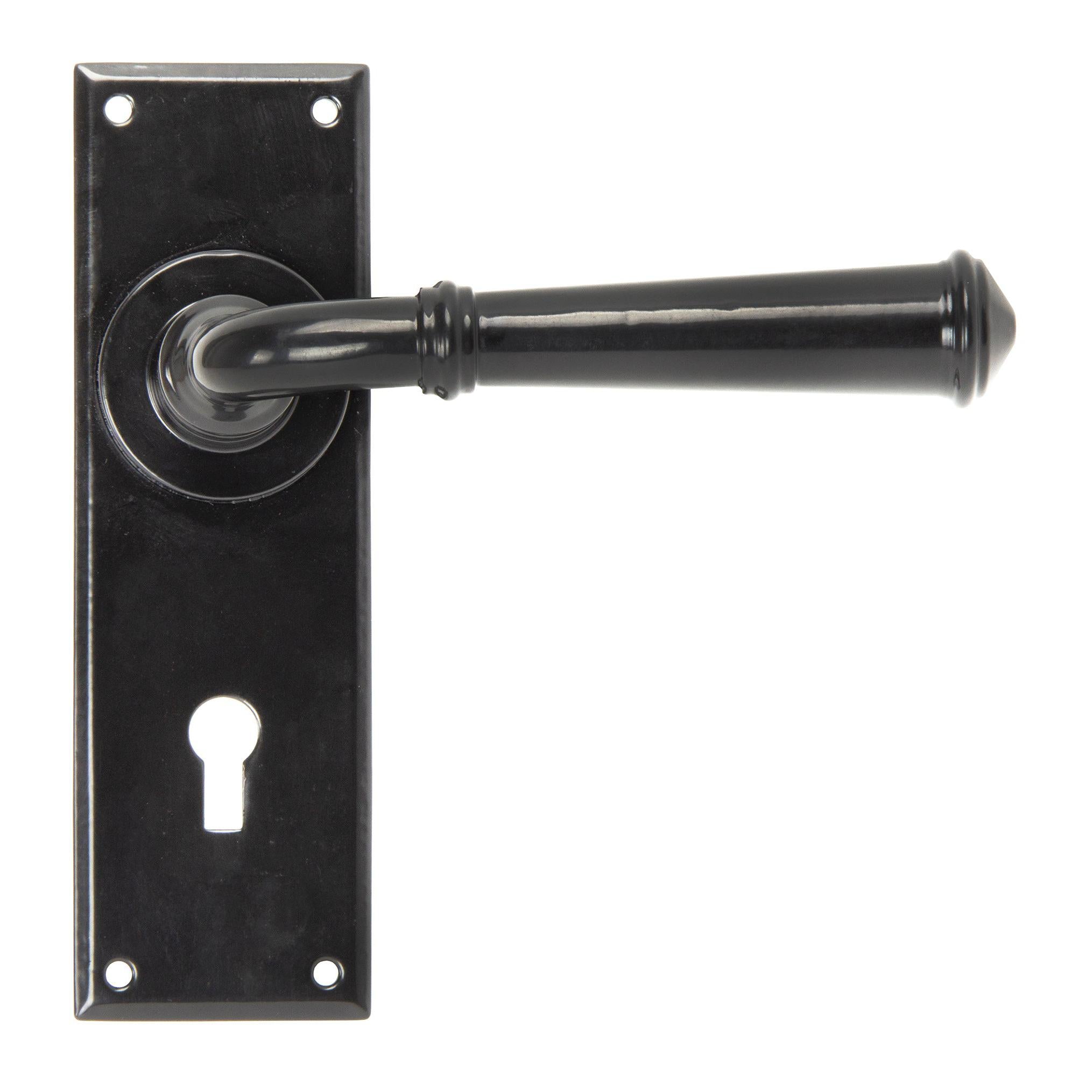 Black Regency Lever Lock Set | From The Anvil - Lever Lock - From The Anvil - Yester Home