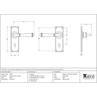 Black Regency Lever Lock Set | From The Anvil - Lever Lock - From The Anvil - Yester Home