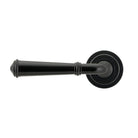 Black Regency Lever on Rose Set (Art Deco) - Unsprung | From The Anvil-Concealed-Yester Home