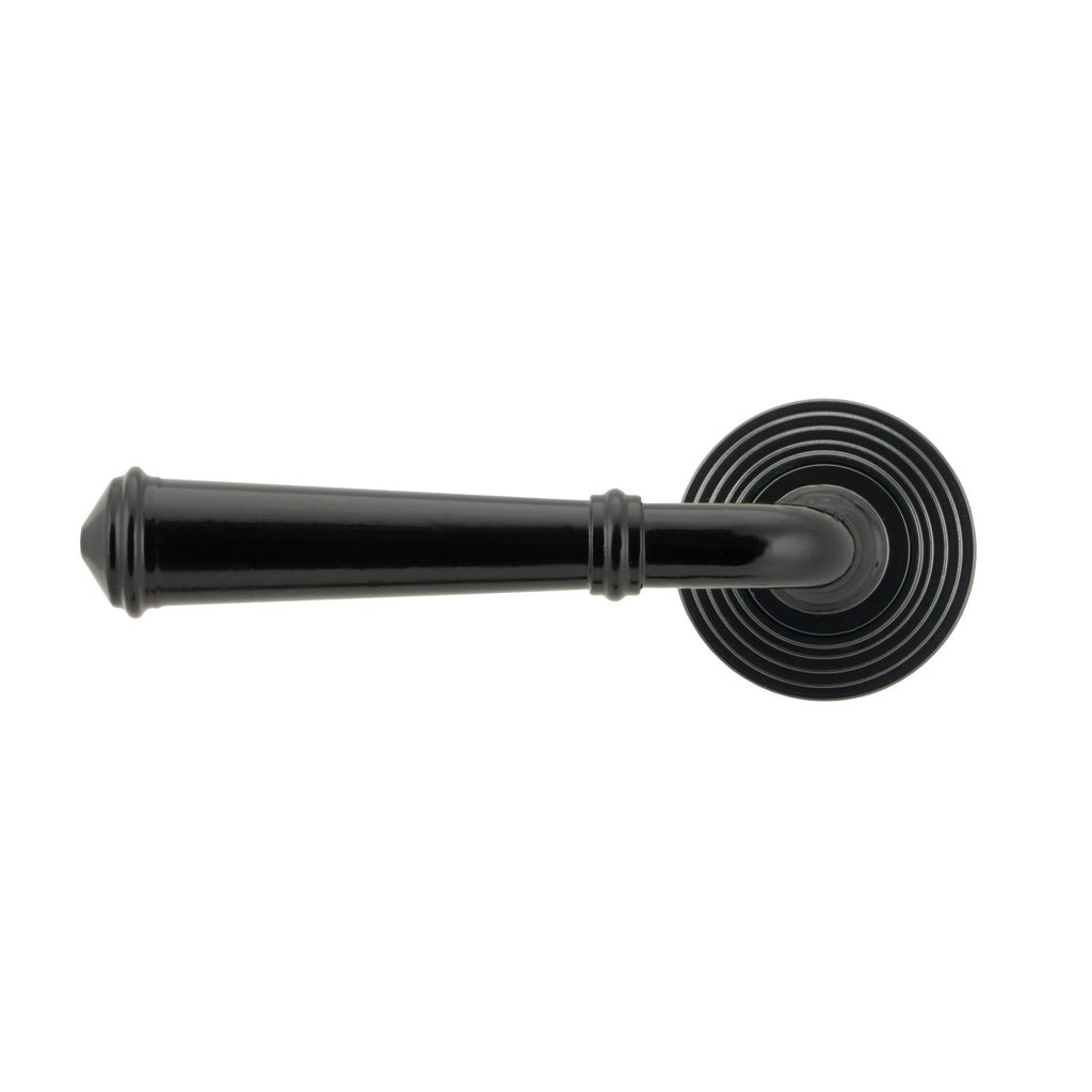 Black Regency Lever on Rose Set (Beehive) | From The Anvil-Concealed-Yester Home