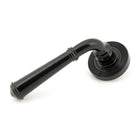 Black Regency Lever on Rose Set (Beehive) - Unsprung | From The Anvil - Concealed - From The Anvil - Yester Home