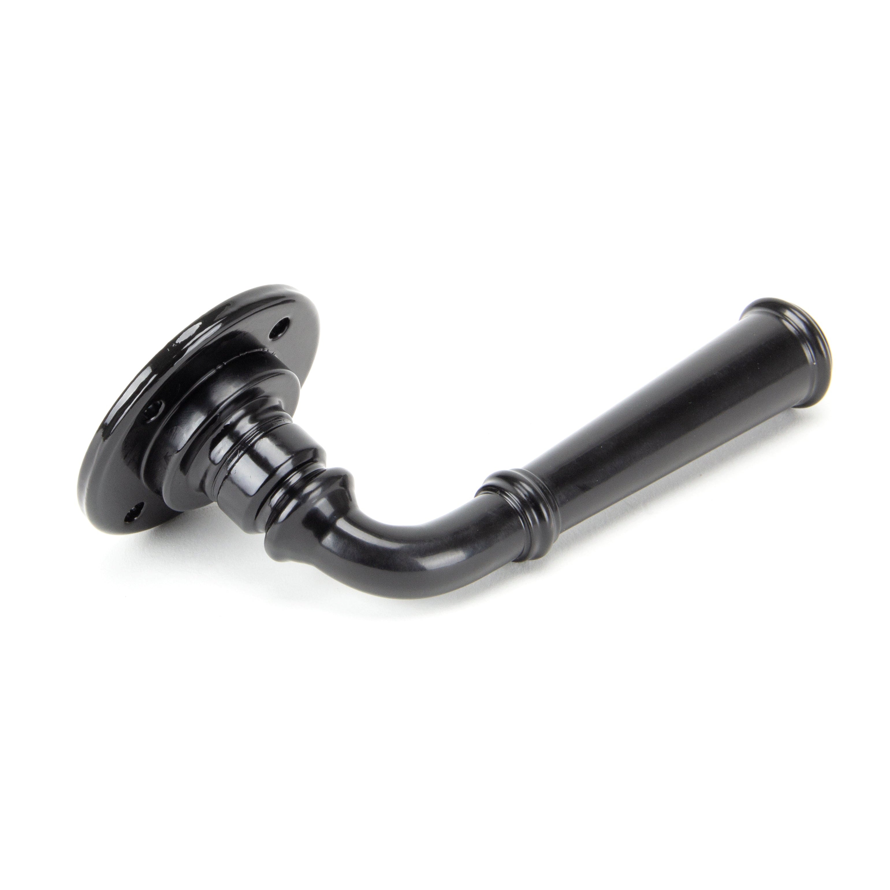 Black Regency Lever on Rose Set | From The Anvil-Lever on Rose-Yester Home