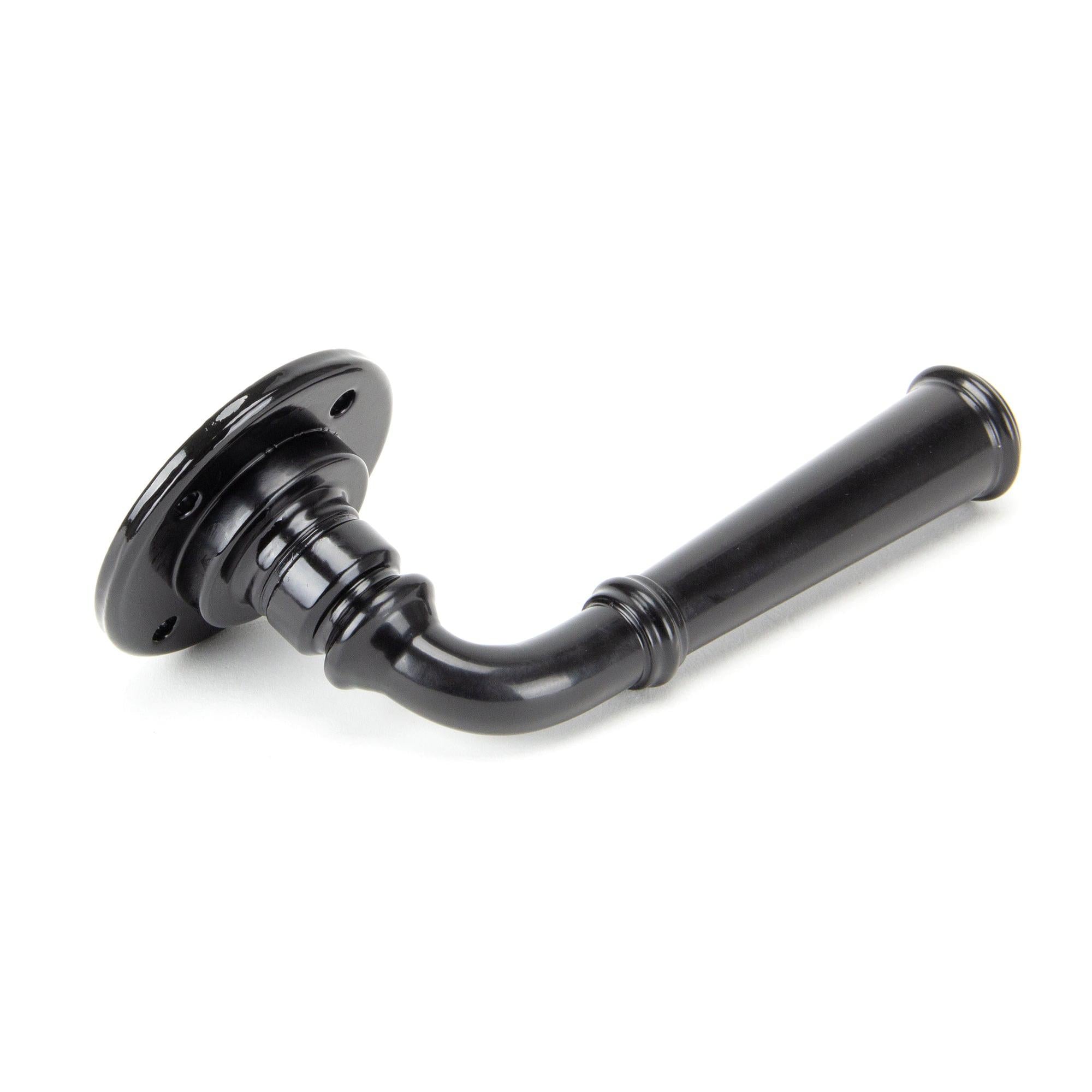 Black Regency Lever on Rose Set | From The Anvil - Lever on Rose - From The Anvil - Yester Home