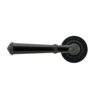 Black Regency Lever on Rose Set (Plain) | From The Anvil-Concealed-Yester Home