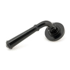 Black Regency Lever on Rose Set (Plain) | From The Anvil - Concealed - From The Anvil - Yester Home