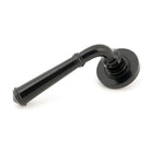 Black Regency Lever on Rose Set (Plain) - Unsprung | From The Anvil-Concealed-Yester Home