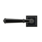 Black Regency Lever on Rose Set (Square) | From The Anvil - Concealed - From The Anvil - Yester Home