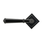 Black Regency Lever on Rose Set (Square) - Unsprung | From The Anvil - Concealed - From The Anvil - Yester Home