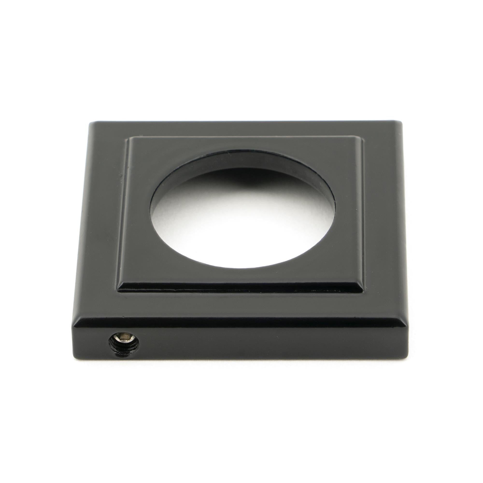 Black Regency Lever on Rose Set (Square) - Unsprung | From The Anvil - Concealed - From The Anvil - Yester Home