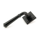 Black Regency Lever on Rose Set (Square) - Unsprung | From The Anvil-Concealed-Yester Home