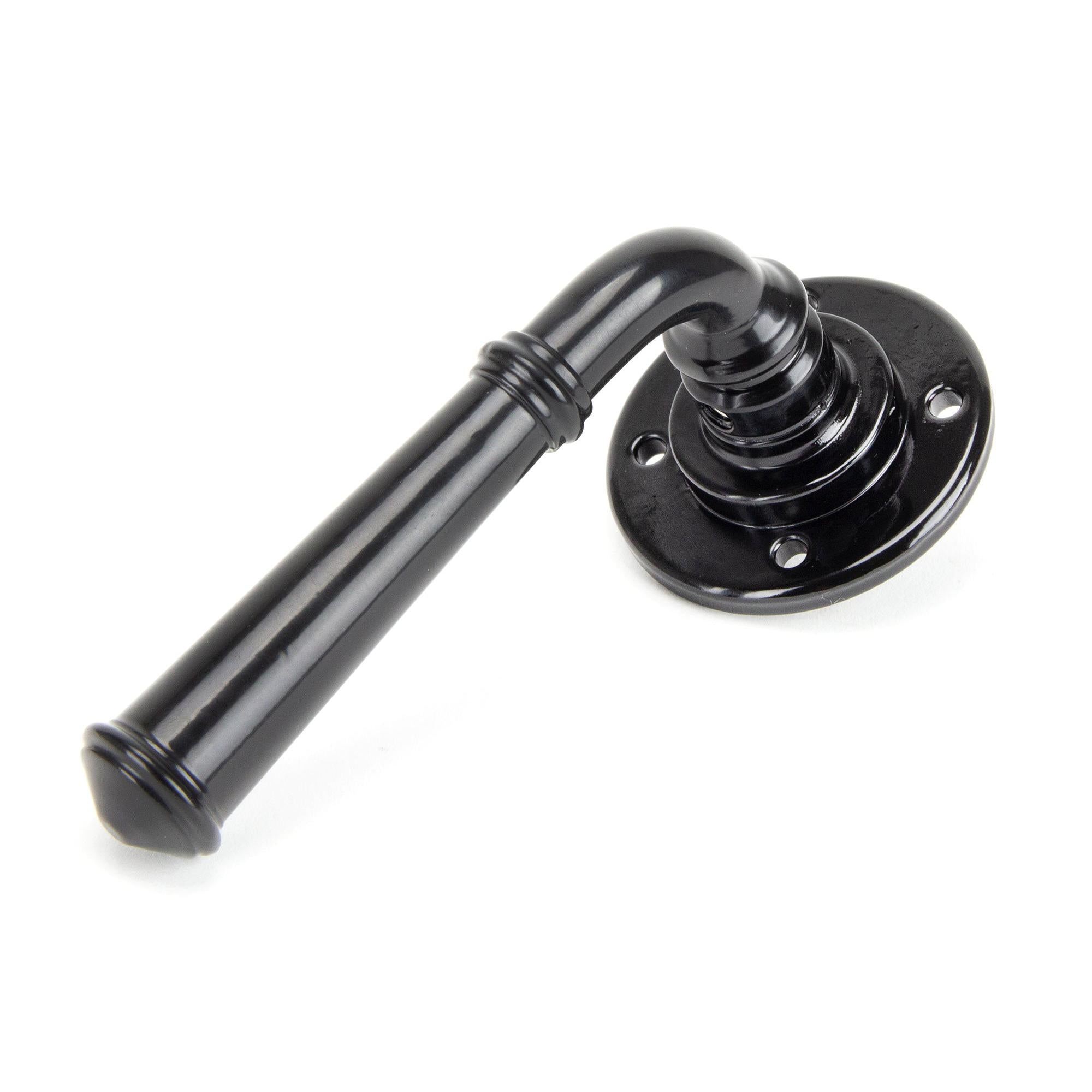 Black Regency Lever on Rose Set - Unsprung | From The Anvil - Lever on Rose - From The Anvil - Yester Home