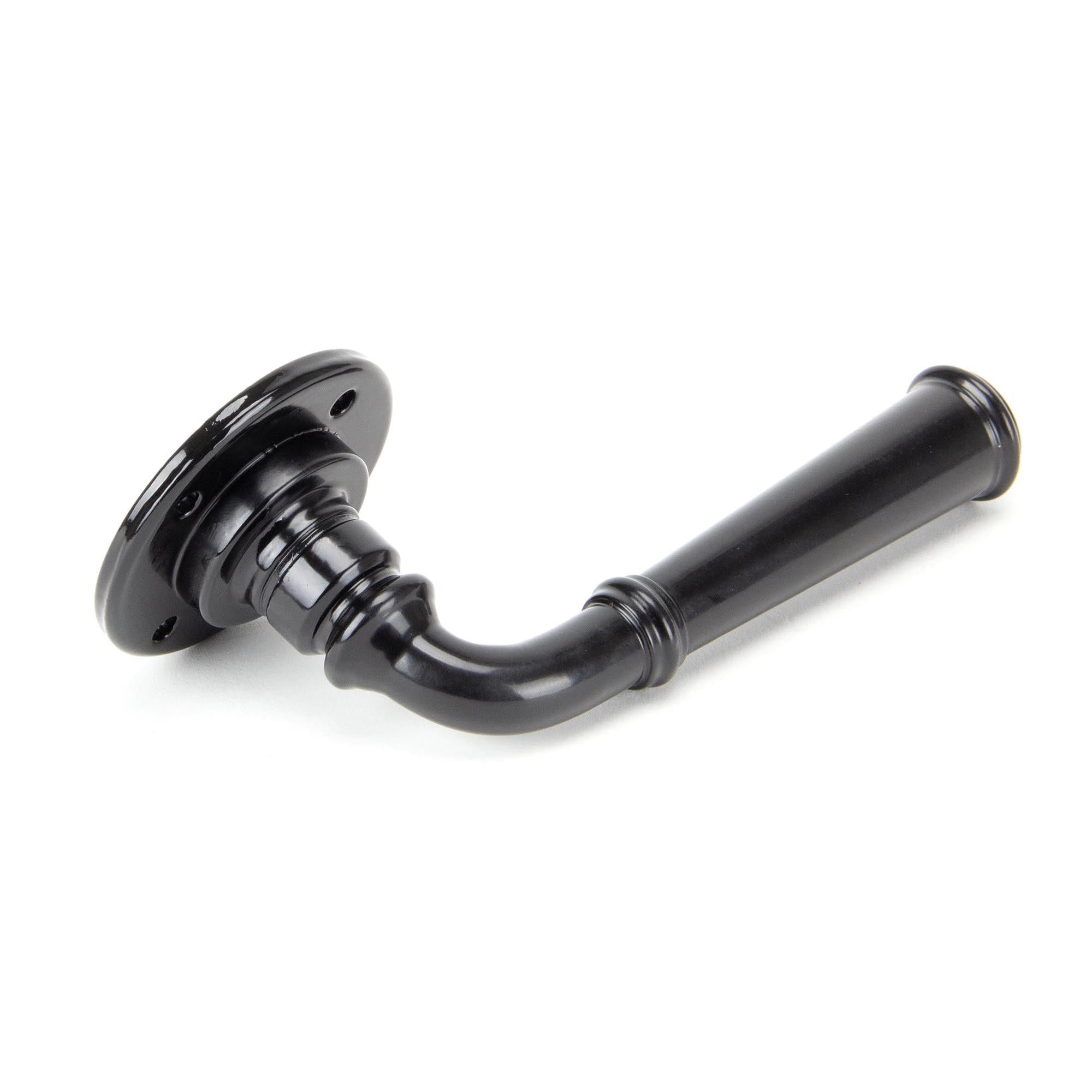 Black Regency Lever on Rose Set - Unsprung | From The Anvil - Lever on Rose - From The Anvil - Yester Home