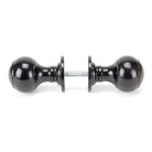 Black Regency Mortice/Rim Knob Set | From The Anvil - Mortice Knobs - From The Anvil - Yester Home