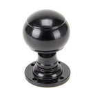 Black Regency Mortice/Rim Knob Set | From The Anvil-Mortice Knobs-Yester Home
