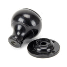 Black Regency Mortice/Rim Knob Set | From The Anvil-Mortice Knobs-Yester Home