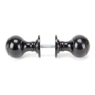 Black Regency Mortice/Rim Knob Set | From The Anvil-Mortice Knobs-Yester Home