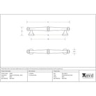 Black Regency Pull Handle - Small | From The Anvil-Pull Handles-Yester Home