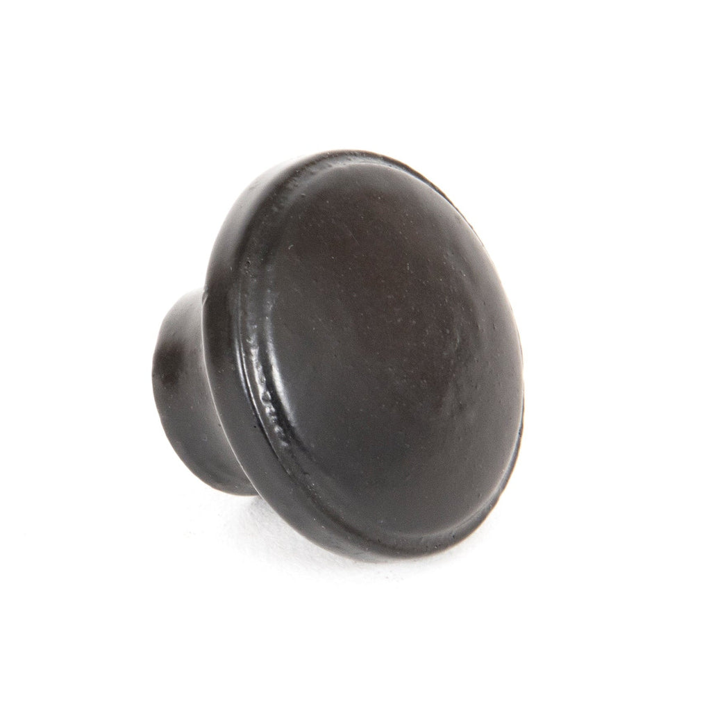 Black Ribbed Cabinet Knob | From The Anvil