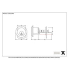 Black Rim Cylinder KD | From The Anvil-Night Latches-Yester Home
