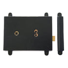 Black Rim Lock & Cast Iron Cover | From The Anvil - Rim Locks & Latches - From The Anvil - Yester Home