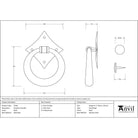 Black Ring Door Knocker | From The Anvil - Surface Fixed Door Knockers - From The Anvil - Yester Home