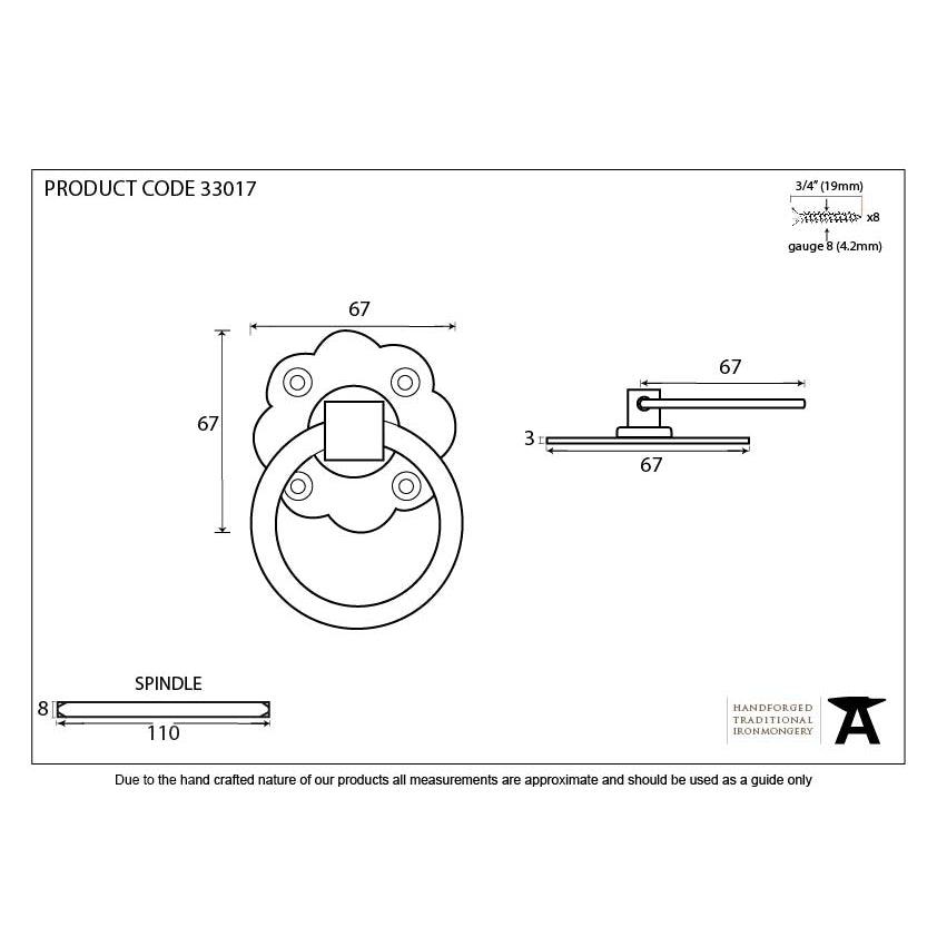 Black Ring Turn Handle Set | From The Anvil-Ring Turns-Yester Home