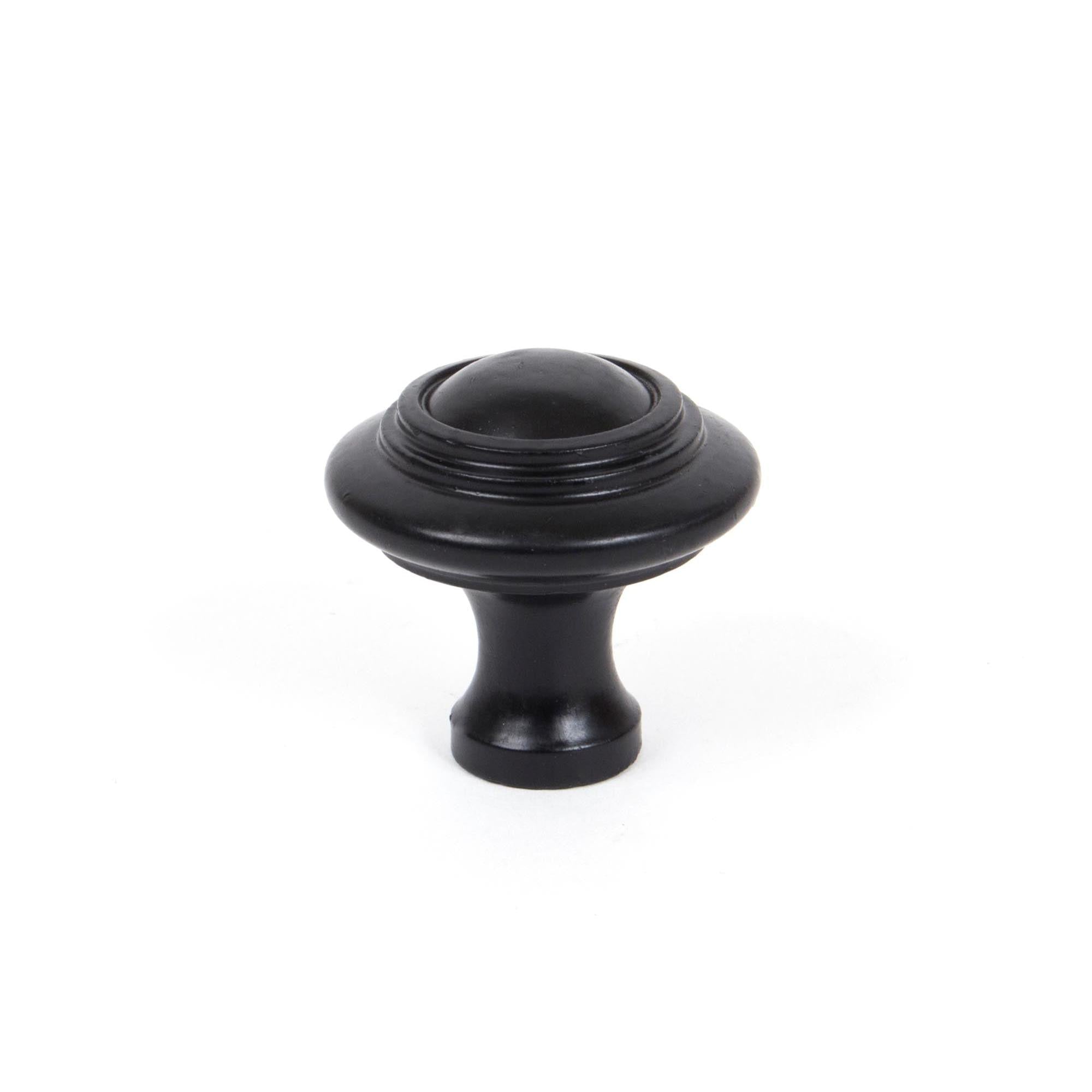 Black Ringed Cabinet Knob - Large | From The Anvil - Cabinet Knobs - From The Anvil - Yester Home