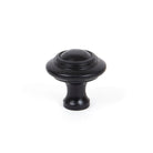 Black Ringed Cabinet Knob - Large | From The Anvil-Cabinet Knobs-Yester Home