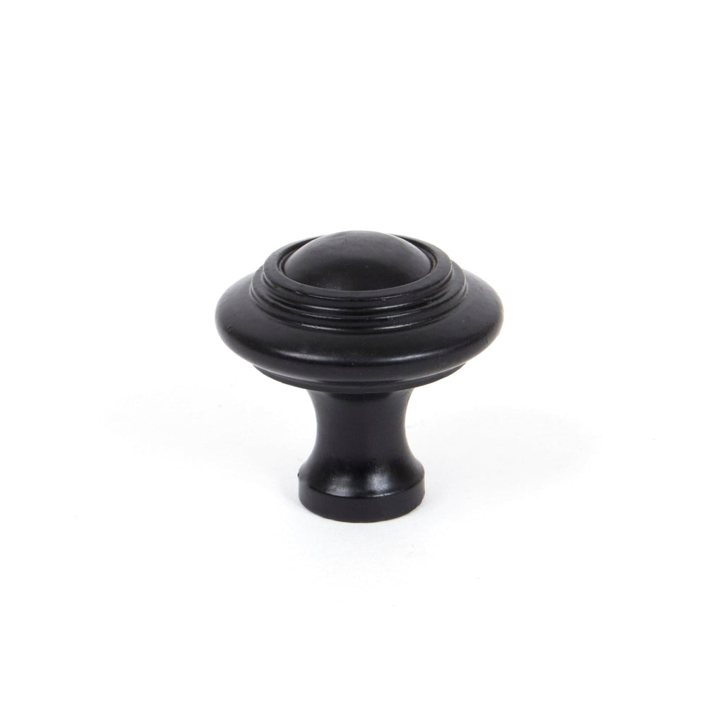 Black Ringed Cabinet Knob - Large | From The Anvil