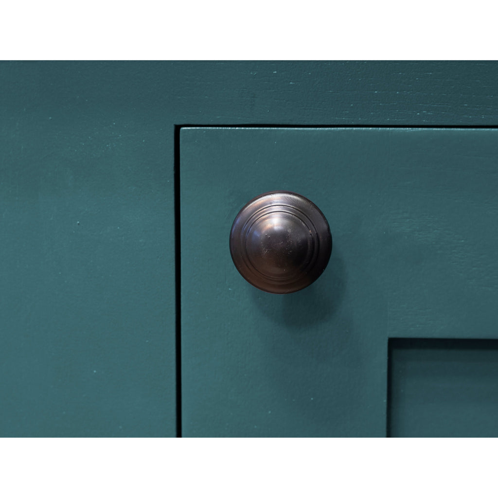 Black Ringed Cabinet Knob - Small | From The Anvil