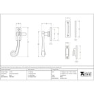 Black Rosehead Fastener | From The Anvil-Fasteners-Yester Home