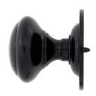 Black Round Centre Door Knob | From The Anvil-Centre Door Knobs-Yester Home