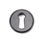 Black Round Escutcheon (Art Deco) | From The Anvil-Escutcheons-Yester Home