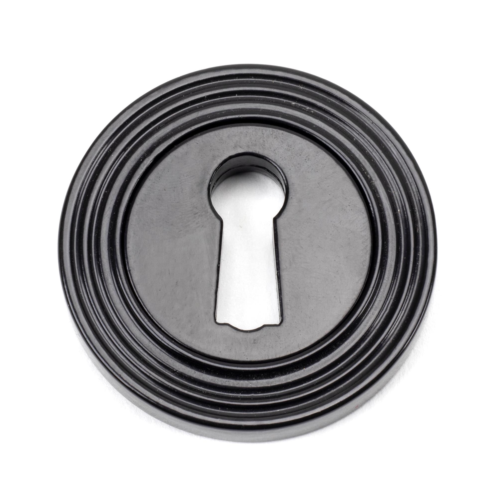 Black Round Escutcheon (Beehive) | From The Anvil - Escutcheons - From The Anvil - Yester Home