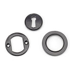Black Round Escutcheon (Plain) | From The Anvil-Escutcheons-Yester Home
