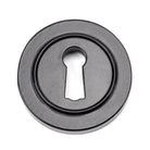 Black Round Escutcheon (Plain) | From The Anvil - Escutcheons - From The Anvil - Yester Home