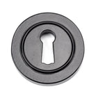 Black Round Escutcheon (Plain) | From The Anvil-Escutcheons-Yester Home