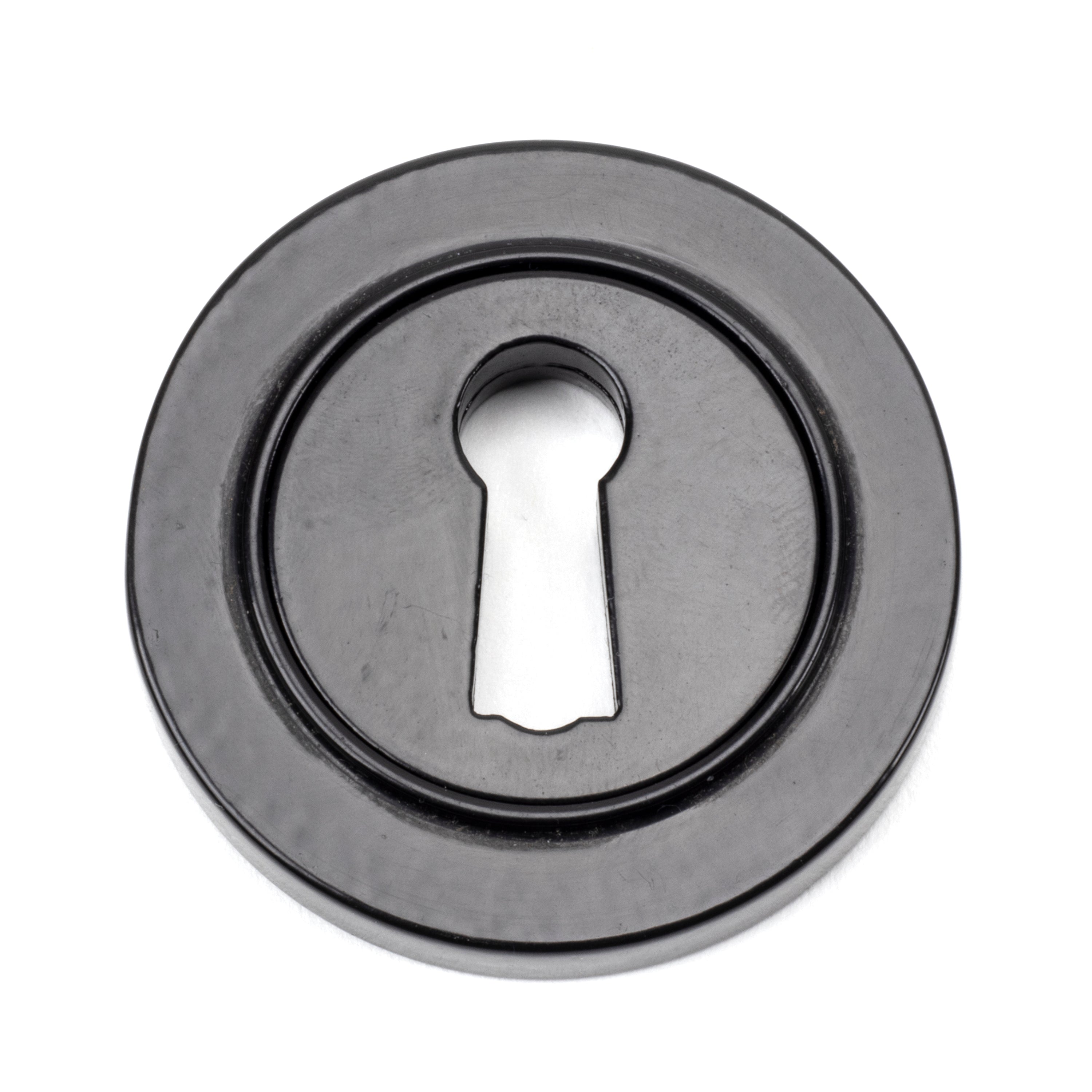 Black Round Escutcheon (Plain) | From The Anvil-Escutcheons-Yester Home