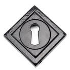 Black Round Escutcheon (Square) | From The Anvil - Escutcheons - From The Anvil - Yester Home