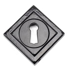 Black Round Escutcheon (Square) | From The Anvil-Escutcheons-Yester Home