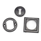 Black Round Escutcheon (Square) | From The Anvil-Escutcheons-Yester Home