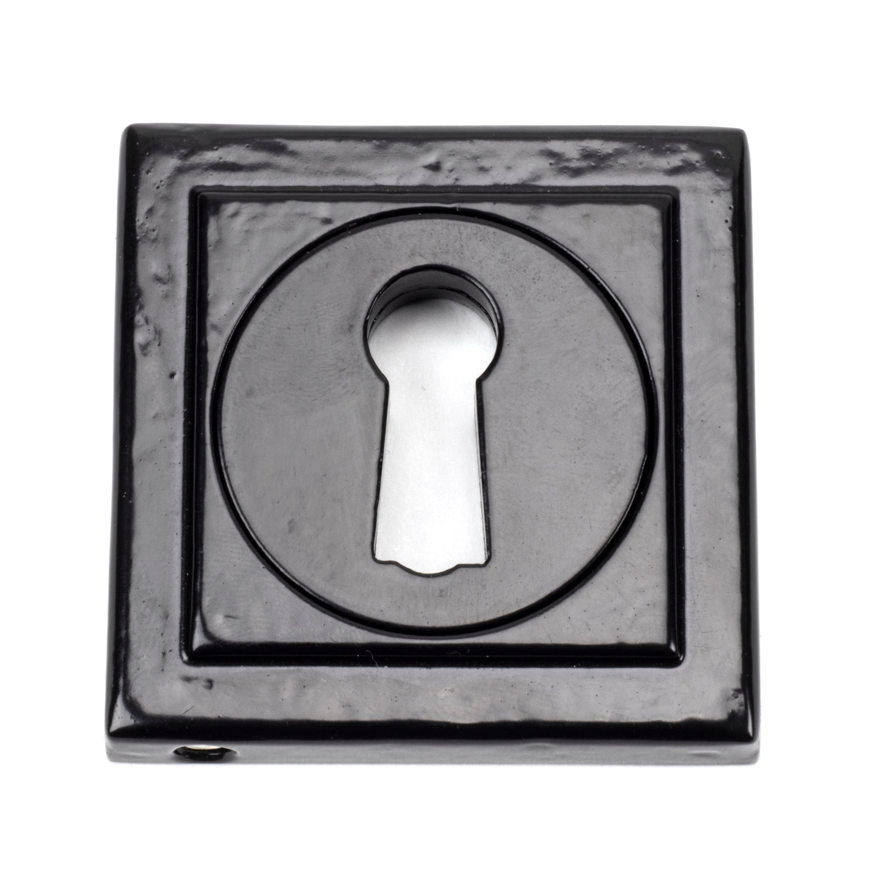 Black Round Escutcheon (Square) | From The Anvil-Escutcheons-Yester Home