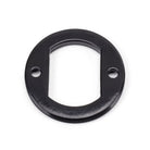 Black Round Euro Escutcheon (Art Deco) | From The Anvil-Euro Escutcheons-Yester Home
