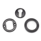 Black Round Euro Escutcheon (Beehive) | From The Anvil - Euro Escutcheons - From The Anvil - Yester Home