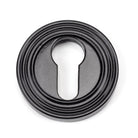 Black Round Euro Escutcheon (Beehive) | From The Anvil - Euro Escutcheons - From The Anvil - Yester Home