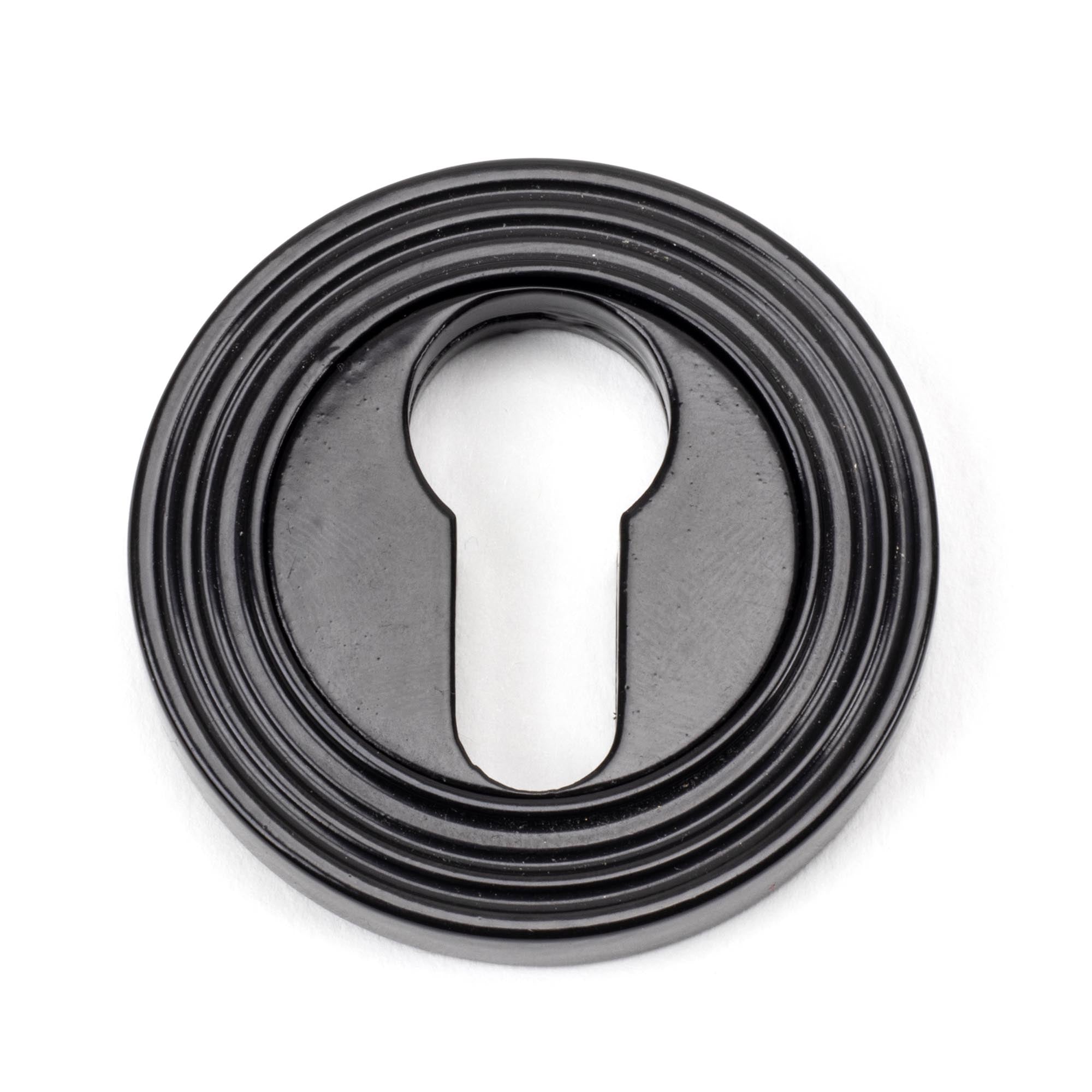 Black Round Euro Escutcheon (Beehive) | From The Anvil - Euro Escutcheons - From The Anvil - Yester Home