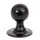 Black Round Mortice/Rim Knob Set | From The Anvil - Mortice Knobs - From The Anvil - Yester Home