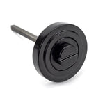 Black Round Thumbturn Set (Art Deco) | From The Anvil-Thumbturns-Yester Home