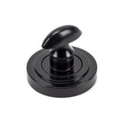 Black Round Thumbturn Set (Art Deco) | From The Anvil - Thumbturns - From The Anvil - Yester Home