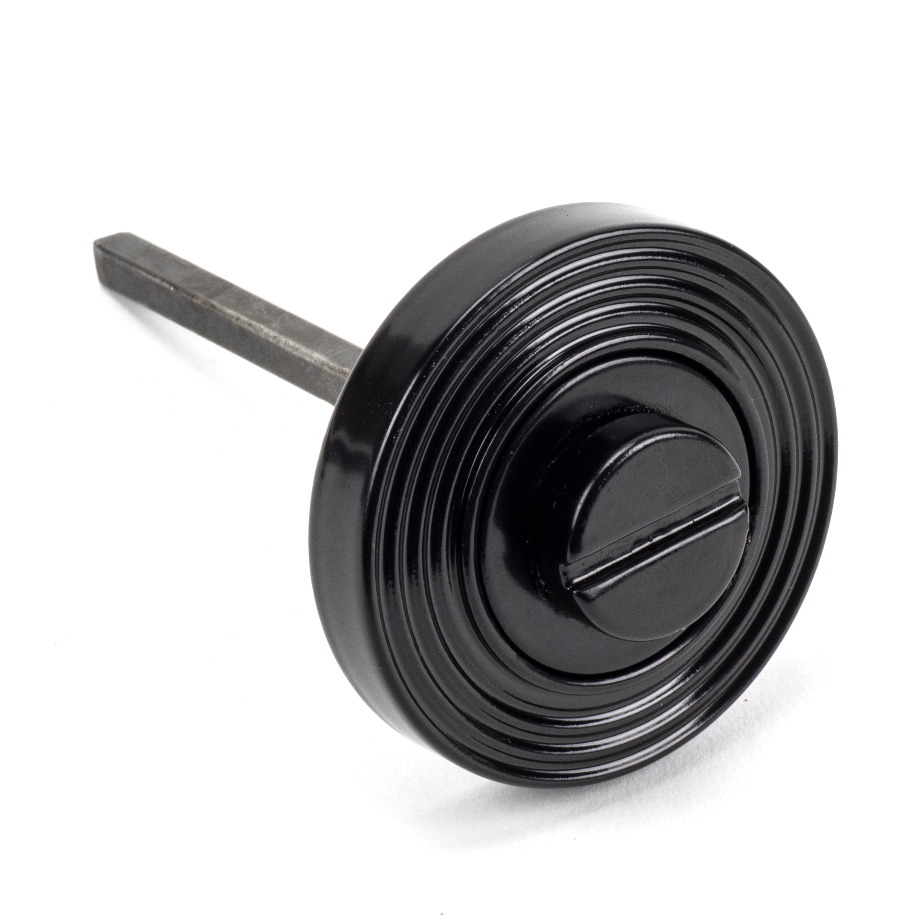 Black Round Thumbturn Set (Beehive) | From The Anvil-Thumbturns-Yester Home